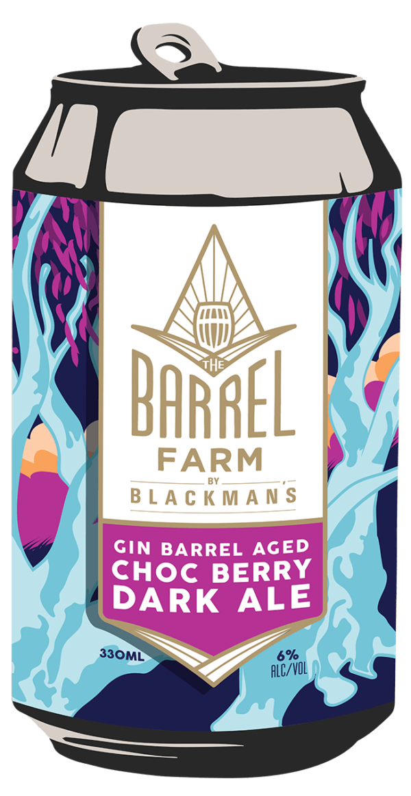 GINBARRELAGEDCHOCBERRYDARKALECan Blackman's Brewery