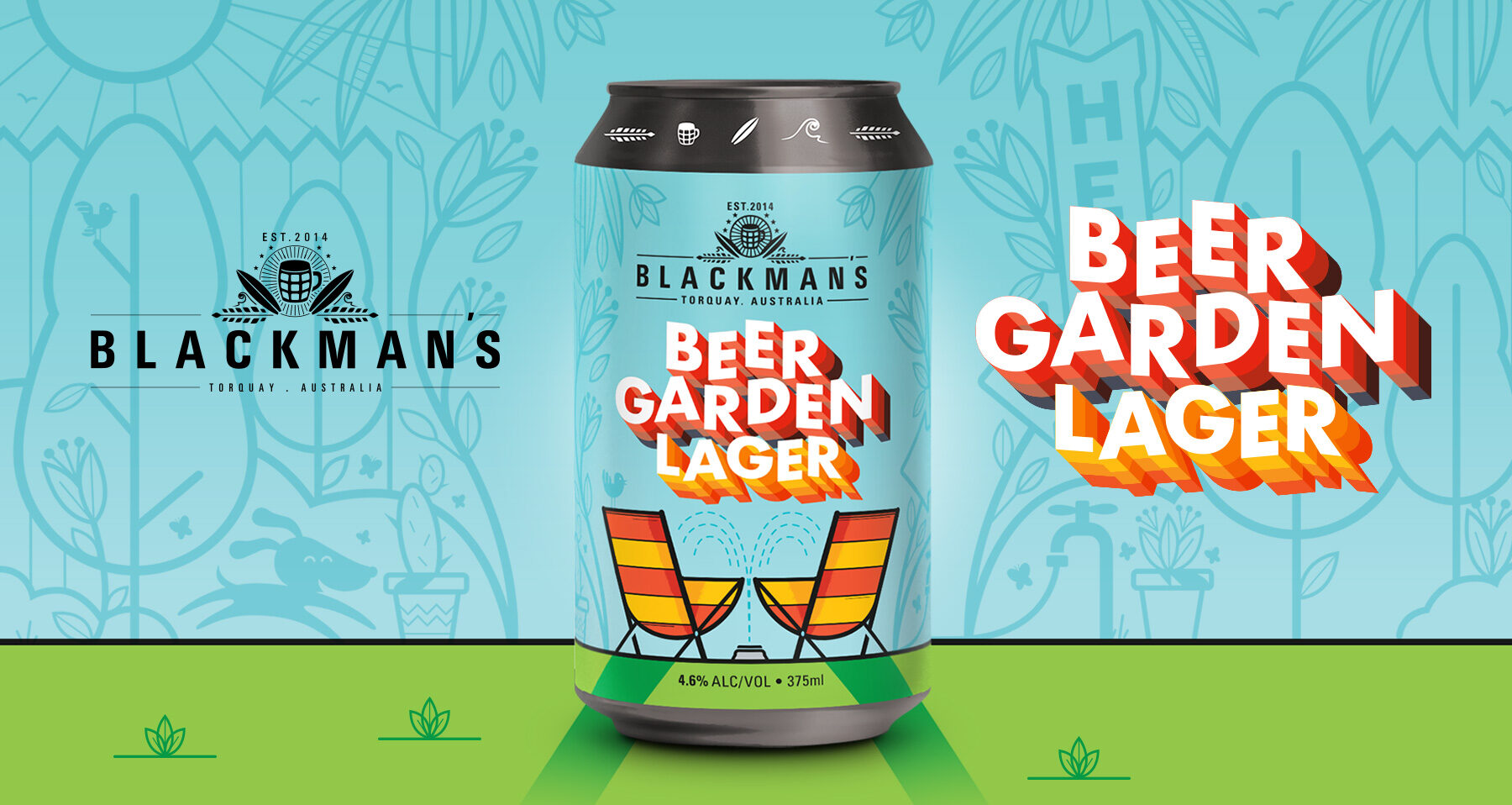 BEER GARDEN LAGER BEER LAUNCH Blackman's Brewery