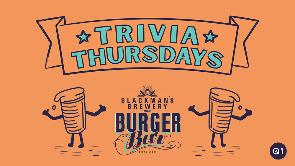 Blackman's Brewery Ocean Grove Trivia Thursday Night